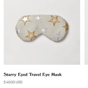 Free People & Understated Leather Starry Eyed Travel Eye Mask w/cooling insert